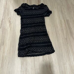 BKE Boutique Black Lace Top
